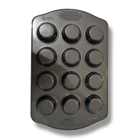 Wilton Mini Muffin Pan Tin Cheese Cake Egg Rounds Non-Stick 12 Holes Heavyweight - Picture 11 of 11
